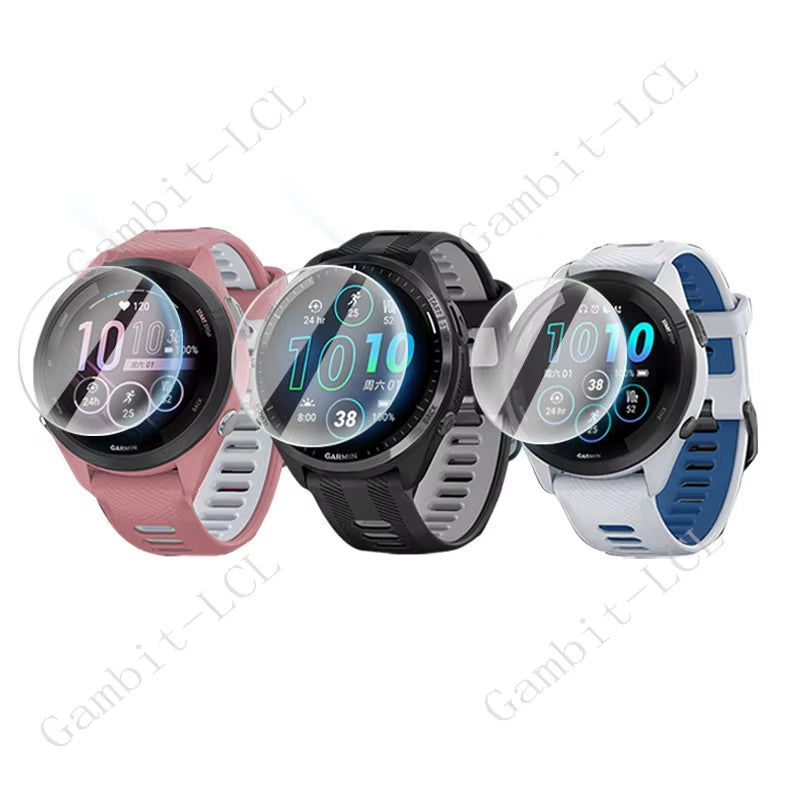 3PCS 9H Tempered Glass Screen Protector for Garmin Forerunner 55 165 255 255S 955 Approach S70 42Mm 47Mm Smart Watch Cover Film